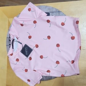 Adorable cherry crop top